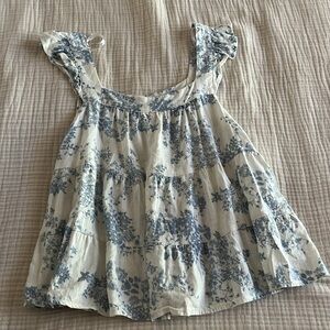 NWOT Summer linen blend top